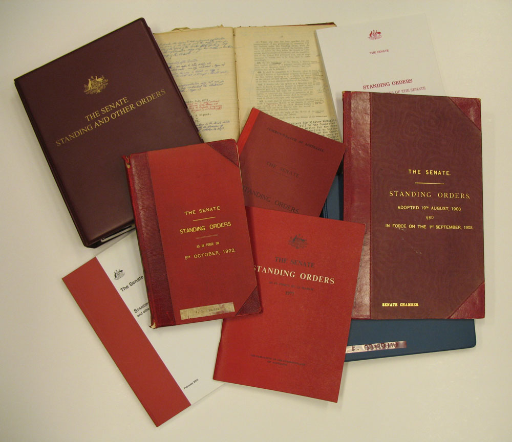 One hundred years of Senate standing orders, 1903-2003.