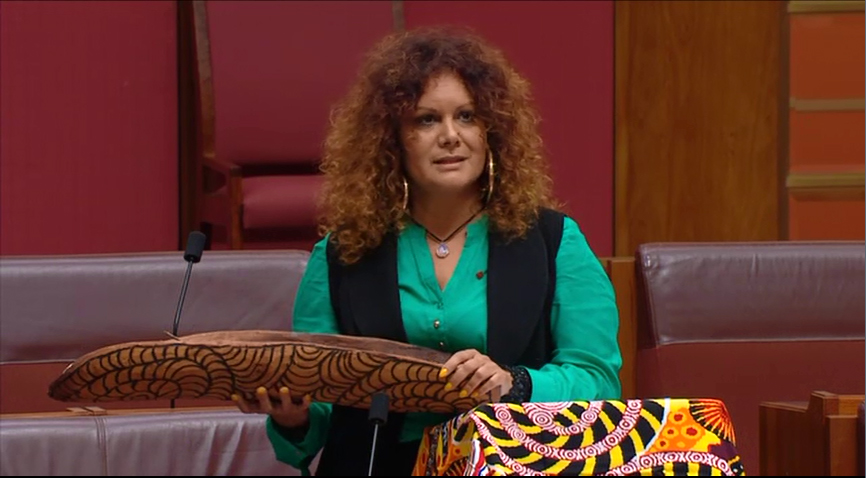 Senator Malarndirri McCarthy tabling the Select Committee on Stillbirth Research and Education's report, 4 December 2018.