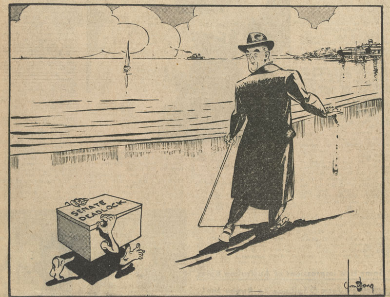 Harold Barry Armstrong, ‘The Thing!’, Argus (Melbourne), 30 Apr 1951, p. 1.