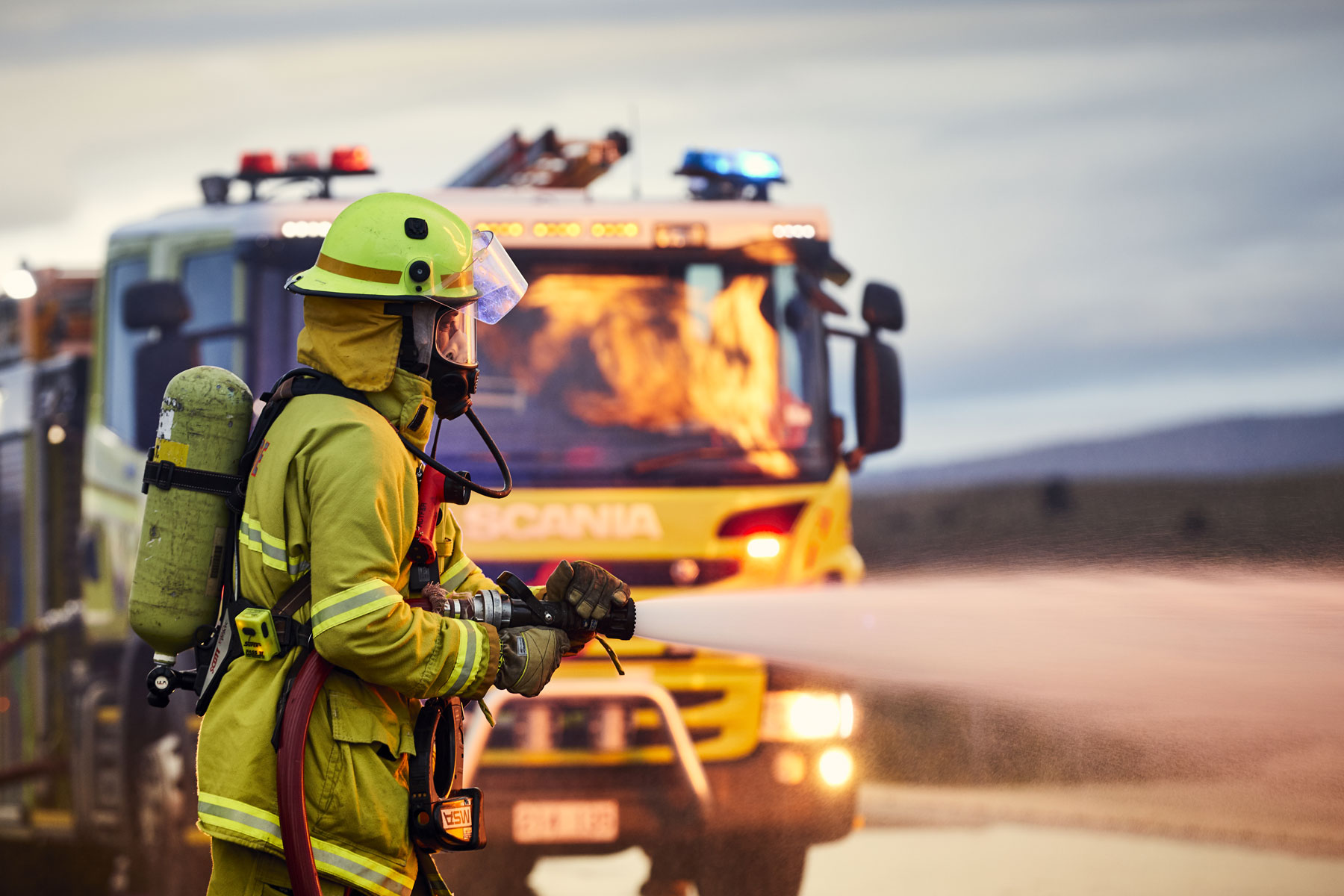 Firefighter from ACT Fire & Rescue
