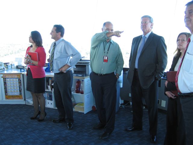 \x3cp\x3eRural and Regional Affairs and Transport References Committee inspecting the Airservices Australia facilities at Perth Airport, 27 April 2010. L-R: Airservices Australia employee, Senator Glenn Sterle, Airservices Australia employee, Senator Kerry O\'Brien, Jeanette Radcliffe [Committee Secretary] and Senator Bill Heffernan.\x3c/p\x3e
