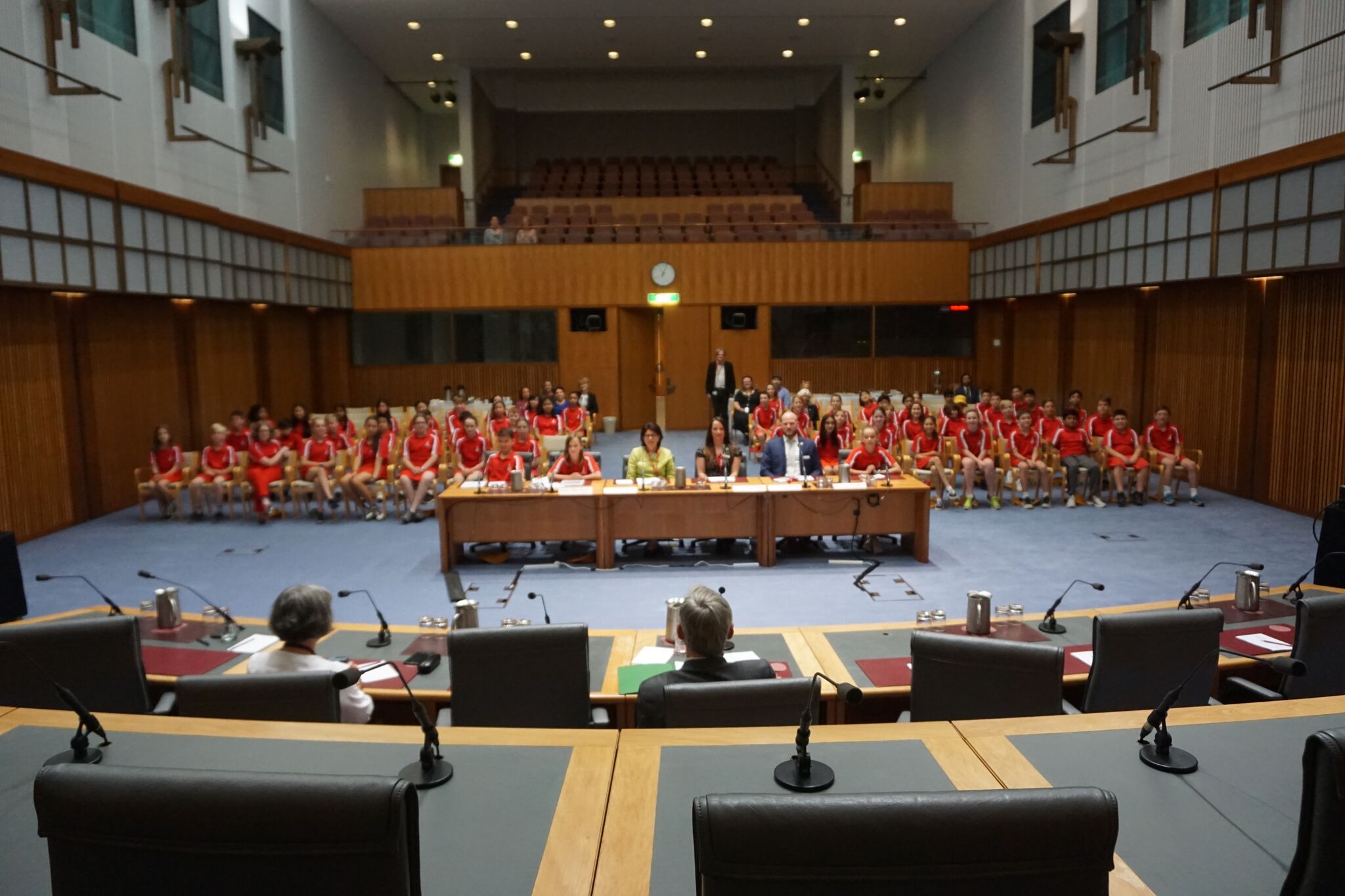 \x3cp\x3eForeign Affairs, Defence and Trade References Committee hearing attended by 70 students from Forrest Primary School, 26 November 2018.\x3c/p\x3e