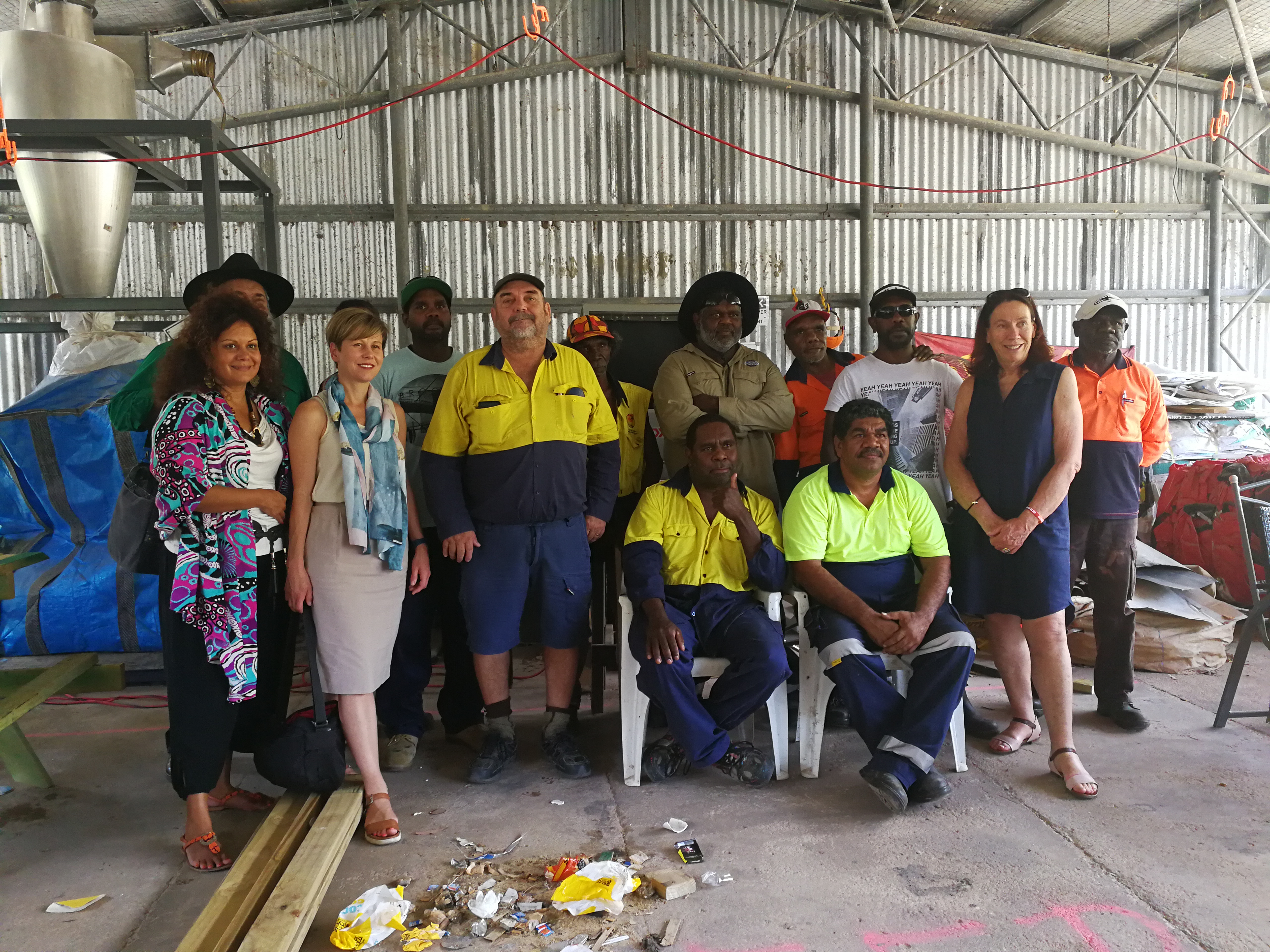 \x3cp\x3eCommittee members with Community Development Program  participants and Campbell Page staff, Palm Island, Queensland, 4 October 2017.\x3c/p\x3e