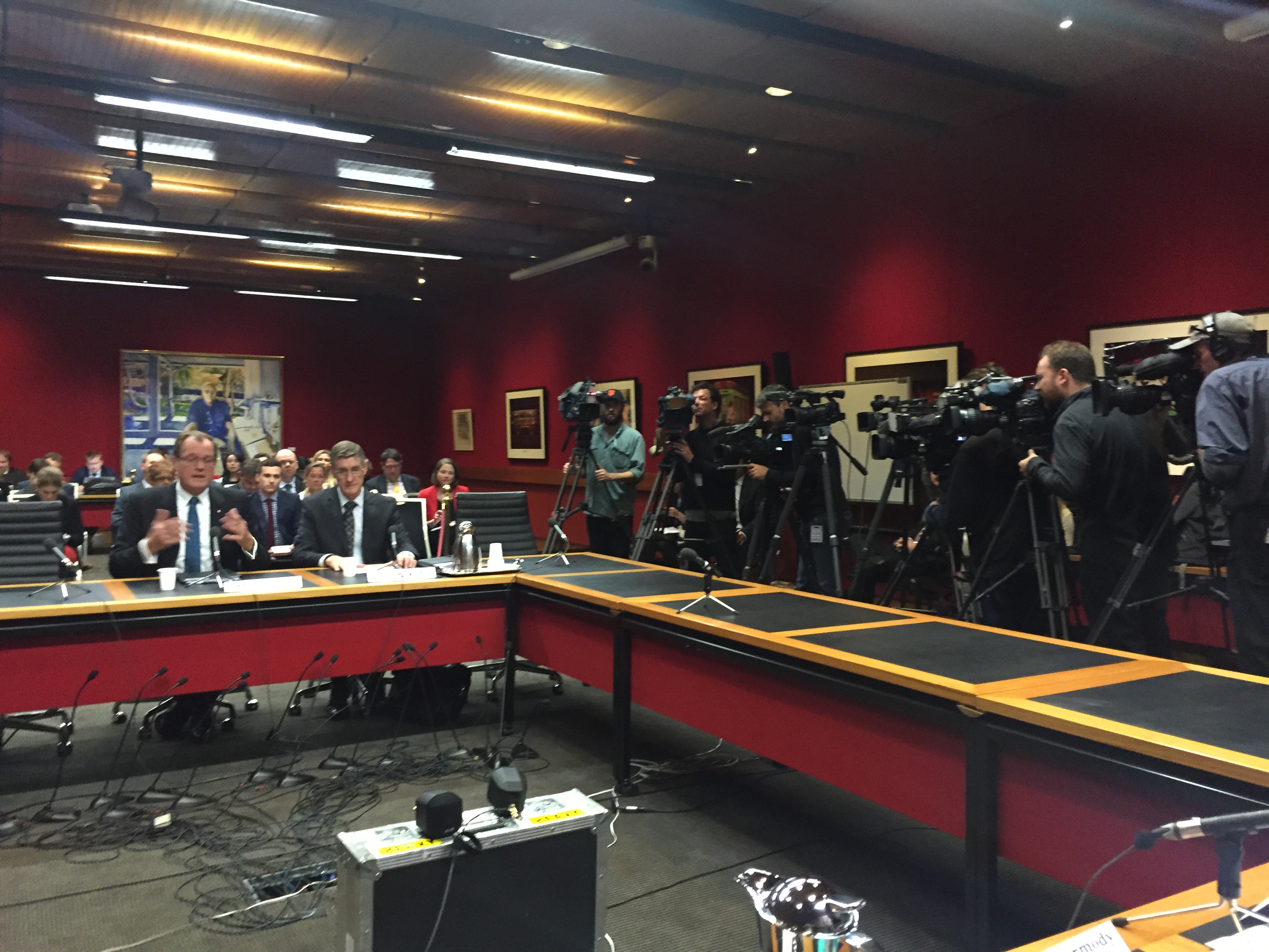 \x3cp\x3eL-R: Australian Tax Office officials Commissioner of Taxation Chris Jordan and Deputy Commissioner Mark Konza appear before the Economics References Committee hearing on corporate tax avoidance in Sydney, 1 July 2015.\x3c/p\x3e