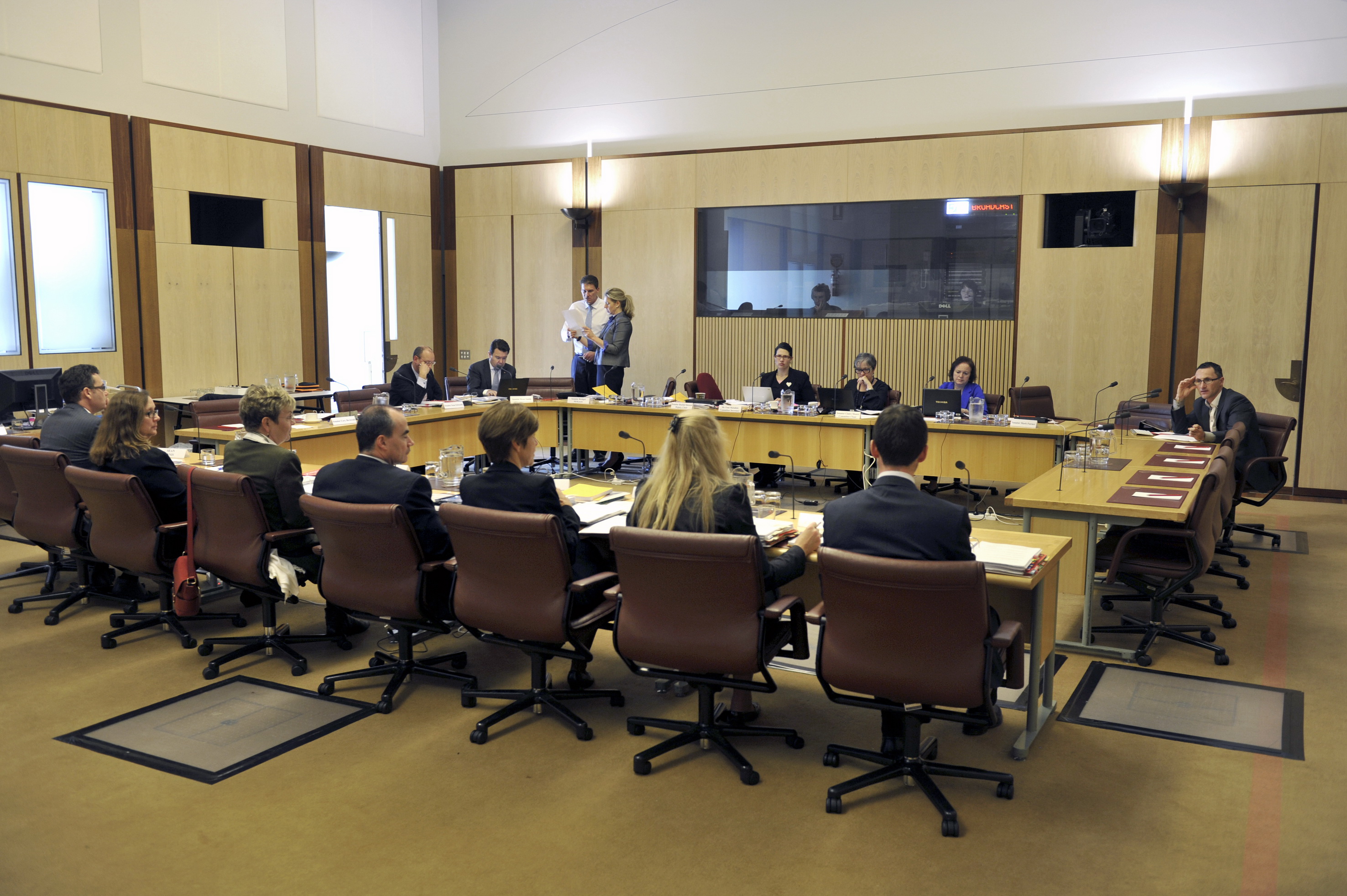 \x3cp\x3eSenator Jan McLucas, Parliamentary Secretary for Disabilities and Carers, and officers from the Department of Families, Housing, Community Services and Indigenous Affairs (FaHCSIA) appearing before the Community Affairs Legislation Committee at a budget estimates hearing, 29 May 2012. DPS Auspic\x3c/p\x3e